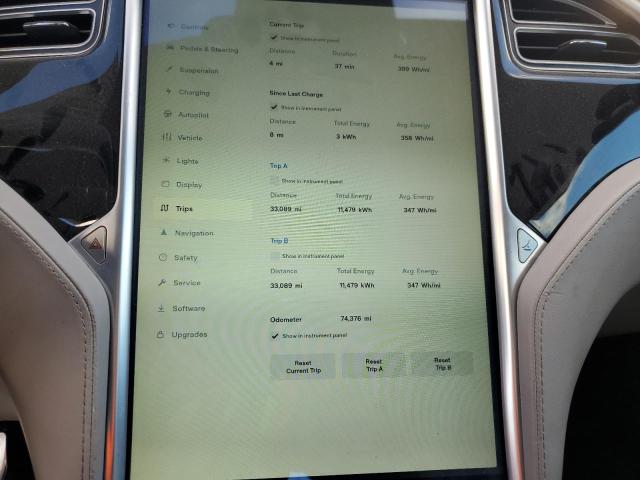 Photo 9 from auction – 2015 TESLA MODEL S with VIN 5YJSA1E40FF110998