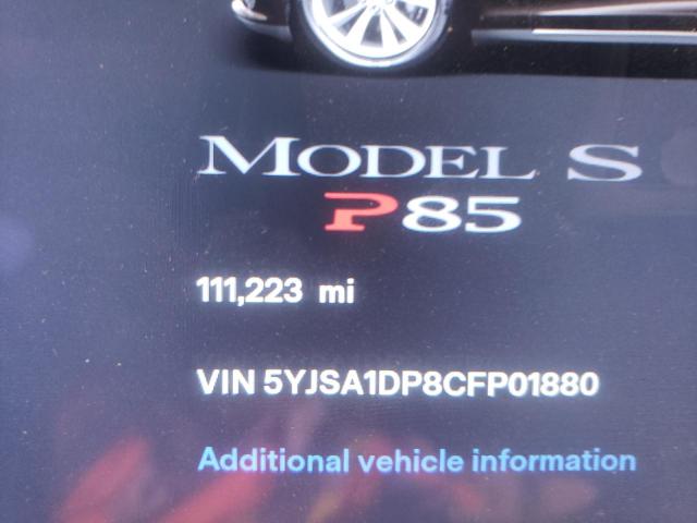 Photo 9 from auction – 2012 TESLA MODEL S with VIN 5YJSA1DP8CFP01880