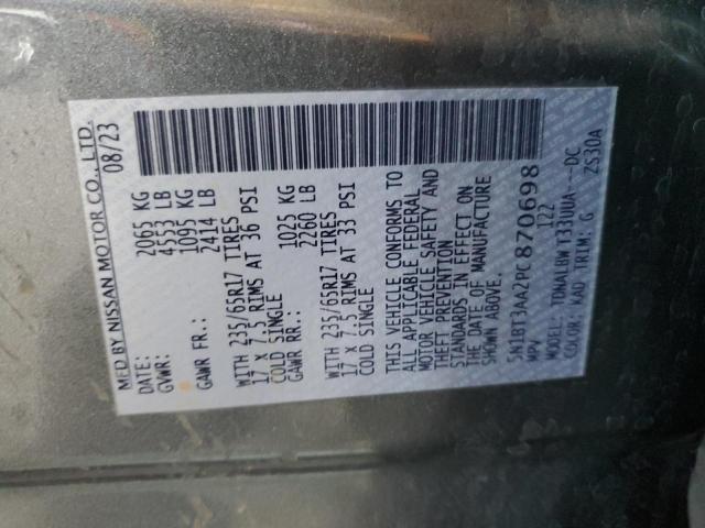 Photo 14 from auction – 2023 NISSAN ROGUE S with VIN 5N1BT3AA2PC870698