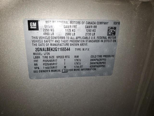 Photo 14 from auction – 2016 CHEVROLET EQUINOX LS with VIN 2GNALBEK2G1166544