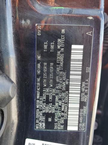 Photo 14 from auction – 2020 TOYOTA HIGHLANDER with VIN 5TDCZRAH2LS006234