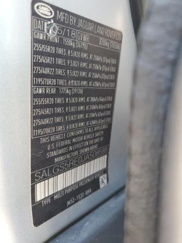Photo 14 from auction – 2018 LAND ROVER RANGE ROVE with VIN SALGS5RE0JA508588