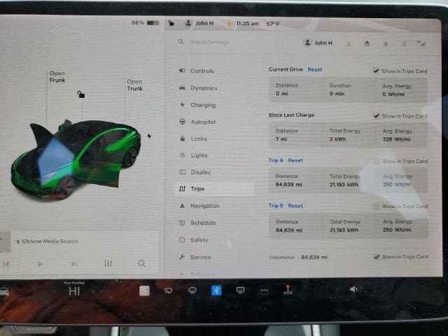 Photo 9 from auction – 2020 TESLA MODEL 3 with VIN 5YJ3E1EBXLF635134