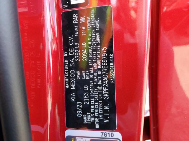 Photo 14 from auction – 2024 KIA FORTE LX with VIN 3KPF24AD7RE697975