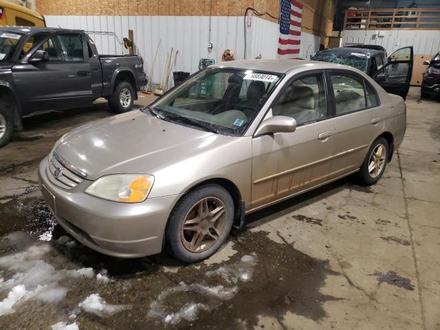 HONDA CIVIC LX 2002 with VIN 2HGES15882H922407 - Photo from auction