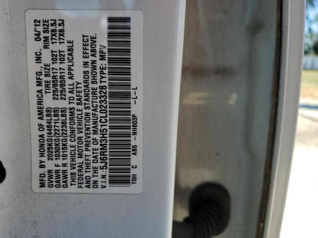 Photo 14 from auction – 2012 HONDA CR-V EX with VIN 5J6RM3H51CL023328
