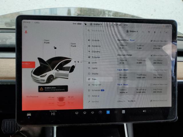 Photo 9 from auction – 2020 TESLA MODEL 3 with VIN 5YJ3E1EB9LF664964