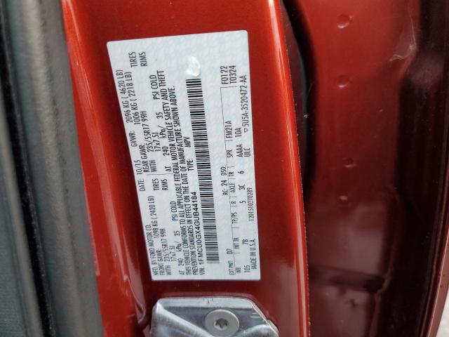 Photo 14 from auction – 2016 FORD ESCAPE SE with VIN 1FMCU0GX4GUB44184