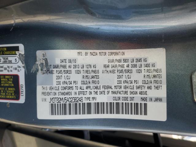 Photo 14 from auction – 2010 MAZDA CX-9 with VIN JM3TB2MV5A0238248