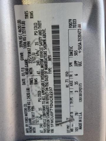 Photo 14 from auction – 2013 FORD ESCAPE S with VIN 1FMCU0F71DUC62237