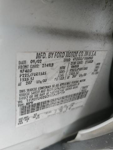 Photo 14 from auction – 2003 FORD ESCAPE XLS with VIN 1FMYU02B33KA49719