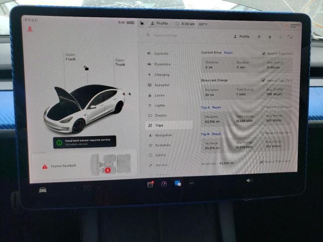Photo 9 from auction – 2022 TESLA MODEL 3 with VIN 5YJ3E1ECXNF125846