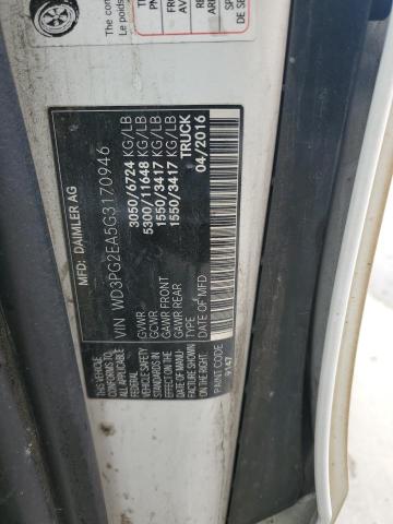 Photo 14 from auction – 2016 MERCEDES-BENZ METRIS with VIN WD3PG2EA5G3170946