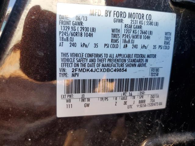 Photo 14 from auction – 2013 FORD EDGE SEL with VIN 2FMDK4JCXDBC49854