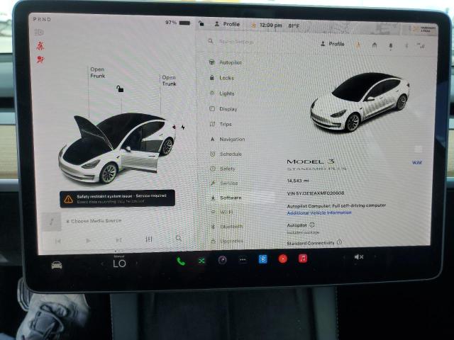 Photo 9 from auction – 2021 TESLA MODEL 3 with VIN 5YJ3E1EAXMF020608