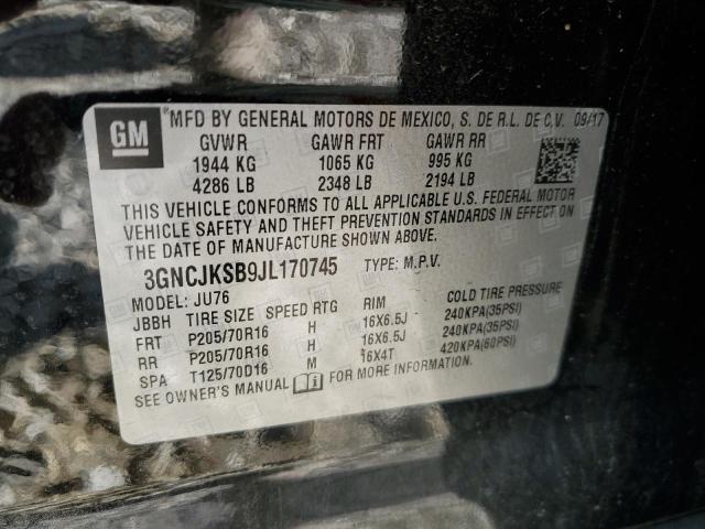 Photo 14 from auction – 2018 CHEVROLET TRAX LS with VIN 3GNCJKSB9JL170745