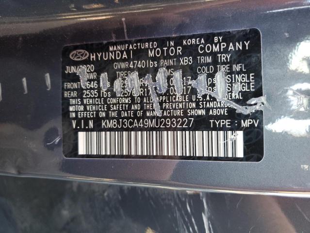 Photo 14 from auction – 2021 HYUNDAI TUCSON LIM with VIN KM8J3CA49MU293227