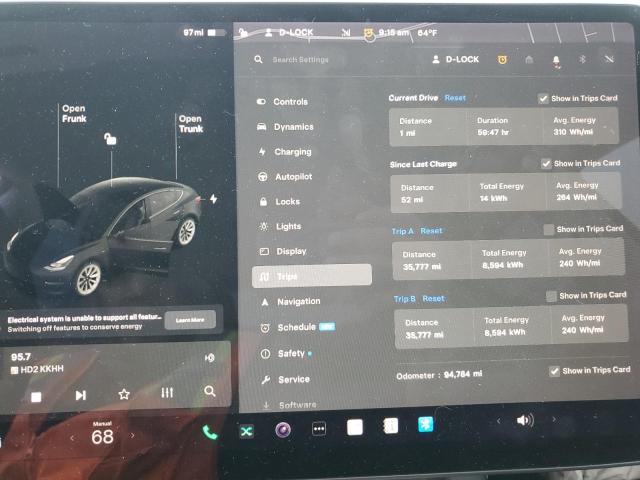 Photo 9 from auction – 2021 TESLA MODEL 3 with VIN 5YJ3E1EA7MF996362
