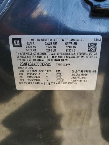 Photo 14 from auction – 2013 CHEVROLET EQUINOX LT with VIN 2GNFLGEK3D6339523