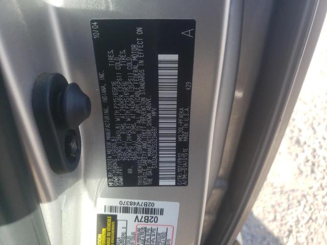 Photo 14 from auction – 2005 TOYOTA SIENNA CE with VIN 5TDZA23C25S234697