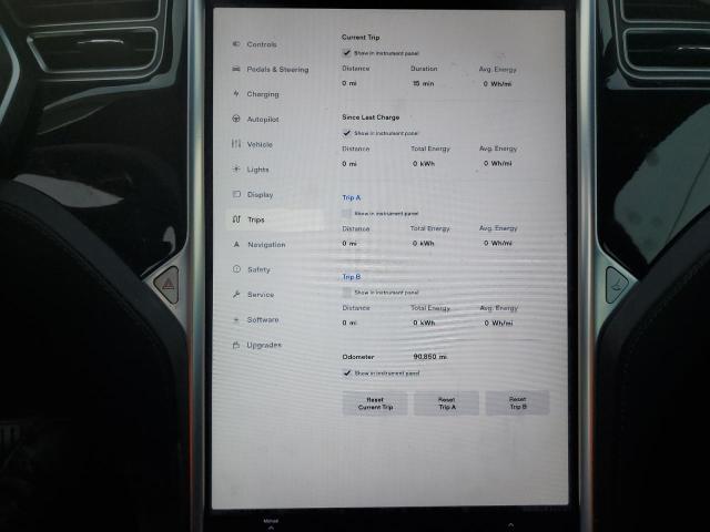 Photo 9 from auction – 2017 TESLA MODEL S with VIN 5YJSA1E25HF181874