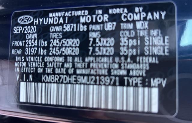 Photo 10 from auction – 2021 HYUNDAI PALISADE C with VIN KM8R7DHE9MU213971