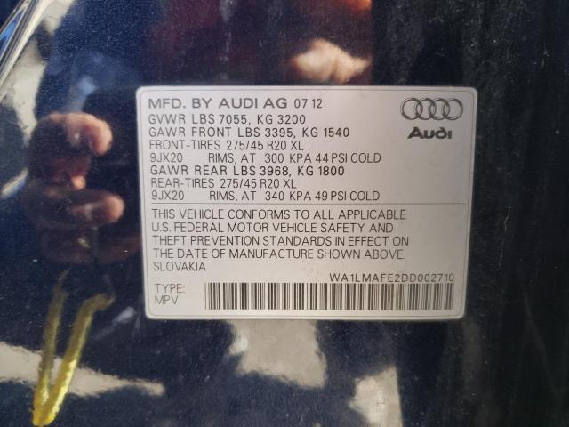 Photo 14 from auction – 2013 AUDI Q7 PREMIUM with VIN WA1LMAFE2DD002710