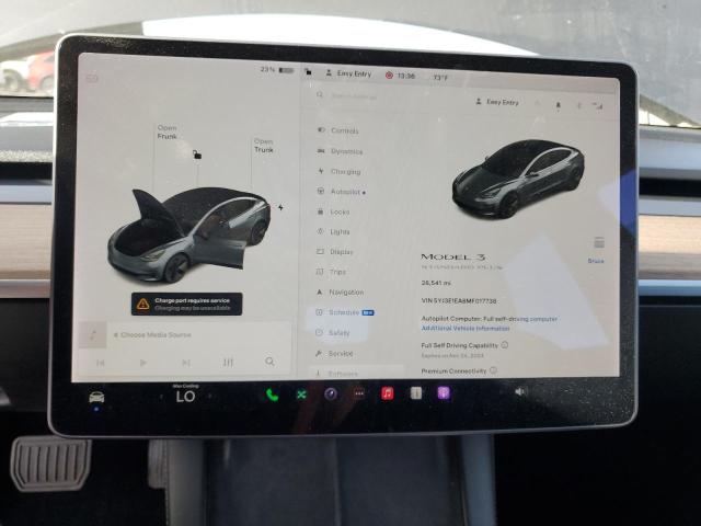 Photo 9 from auction – 2021 TESLA MODEL 3 with VIN 5YJ3E1EA8MF017738