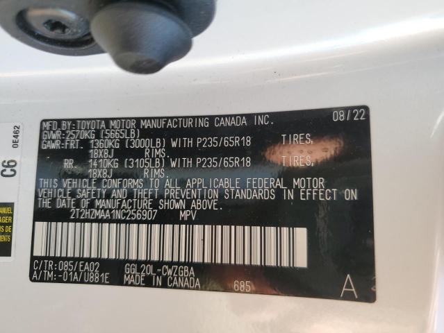 Photo 14 from auction – 2022 LEXUS RX 350 with VIN 2T2HZMAA1NC256907