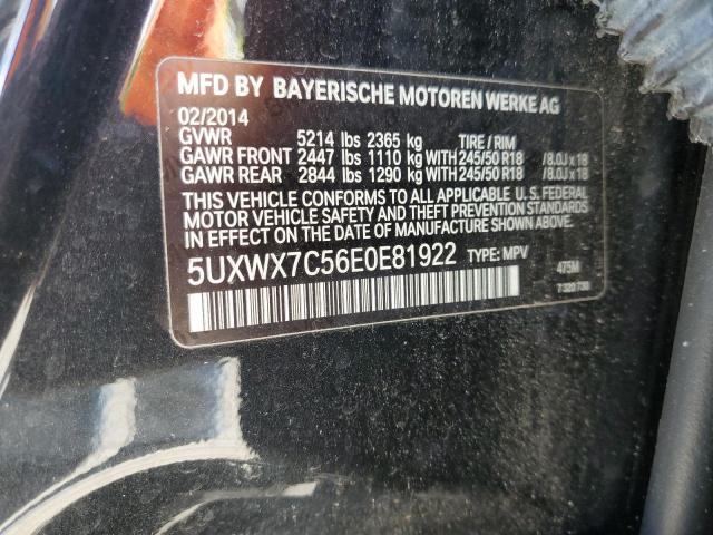 Photo 14 from auction – 2014 BMW X3 XDRIVE3 with VIN 5UXWX7C56E0E81922