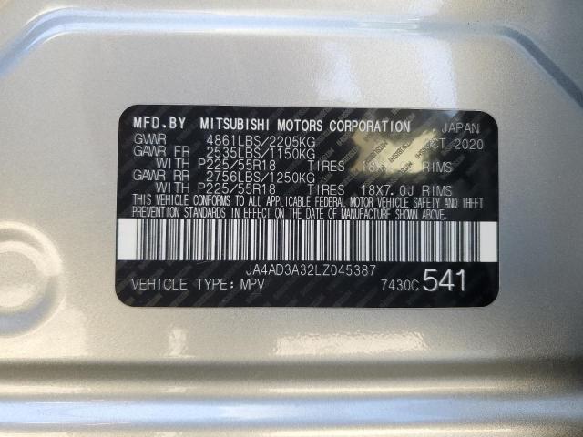 Photo 14 from auction – 2020 MITSUBISHI OUTLANDER with VIN JA4AD3A32LZ045387
