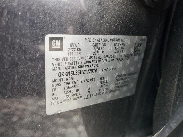 Photo 14 from auction – 2017 GMC ACADIA SLE with VIN 1GKKNSLS5HZ177870