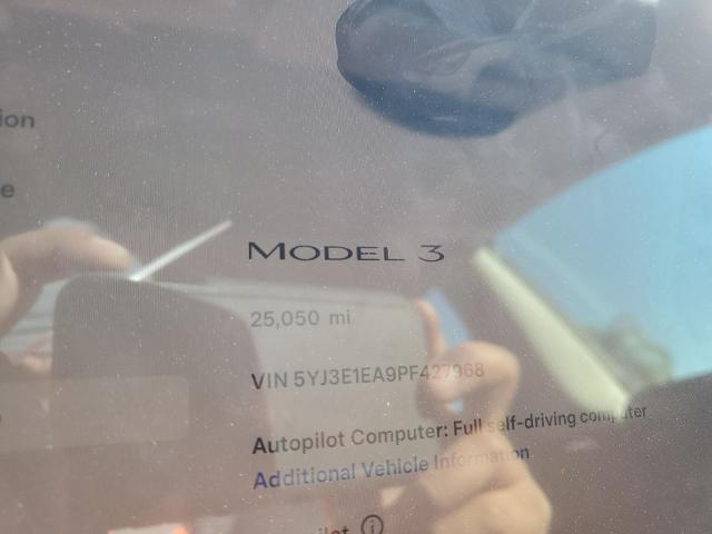 Photo 9 from auction – 2023 TESLA MODEL 3 with VIN 5YJ3E1EA9PF427968