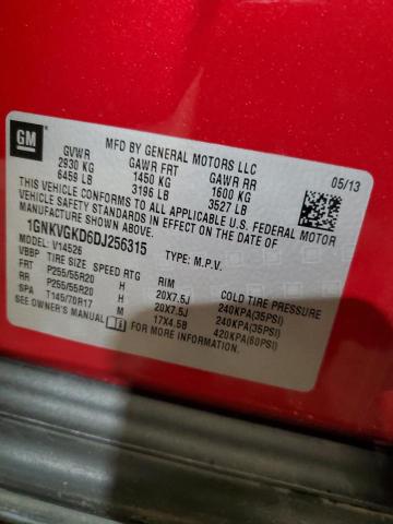 Photo 14 from auction – 2013 CHEVROLET TRAVERSE L with VIN 1GNKVGKD6DJ256315