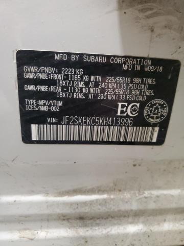 Photo 14 from auction – 2019 SUBARU FORESTER S with VIN JF2SKEKC5KH413996