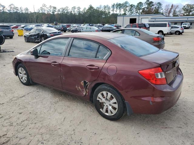 Photo 2 from auction – 2012 HONDA CIVIC LX with VIN 19XFB2F55CE083715