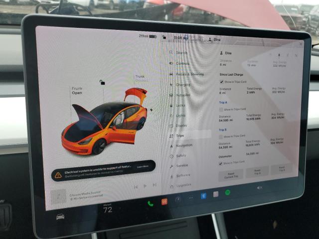 Photo 9 from auction – 2018 TESLA MODEL 3 with VIN 5YJ3E1EB7JF085887