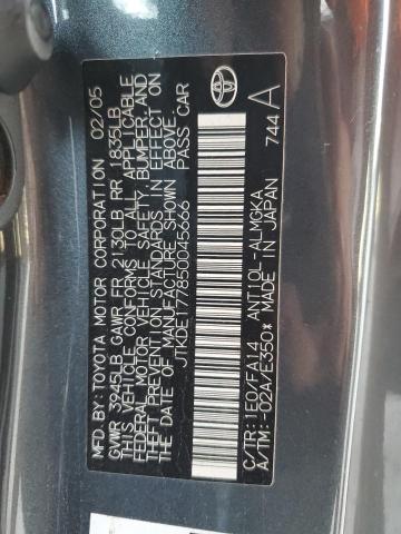 Photo 14 from auction – 2005 TOYOTA SCION TC with VIN JTKDE177850045666