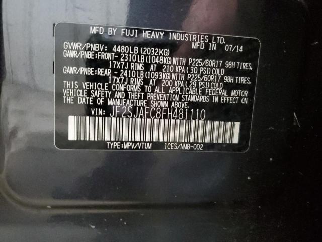 Photo 14 from auction – 2015 SUBARU FORESTER 2 with VIN JF2SJAFC8FH481110