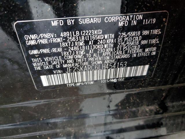 Photo 14 from auction – 2020 SUBARU FORESTER S with VIN JF2SKARC6LH454153