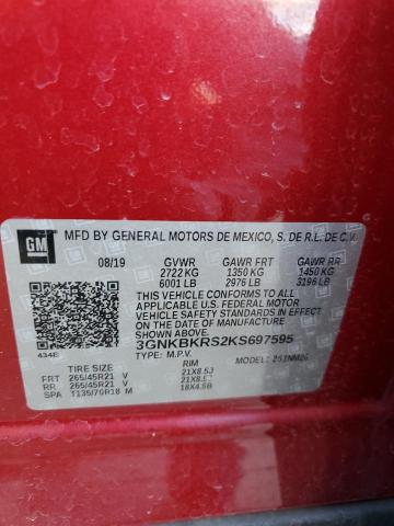 Photo 14 from auction – 2019 CHEVROLET BLAZER PRE with VIN 3GNKBKRS2KS697595