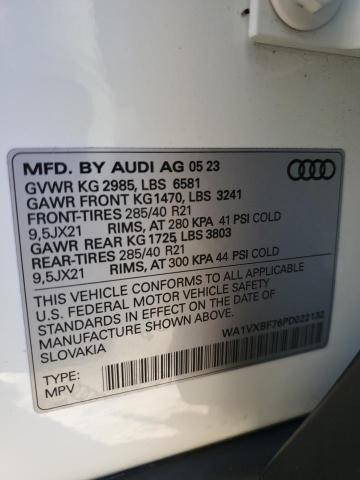 Photo 14 from auction – 2023 AUDI Q7 PRESTIG with VIN WA1VXBF76PD022132