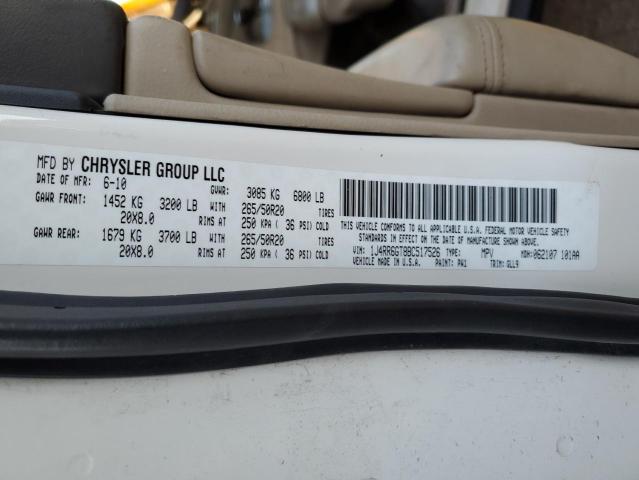 Photo 14 from auction – 2011 JEEP GRAND CHER with VIN 1J4RR6GT8BC517526