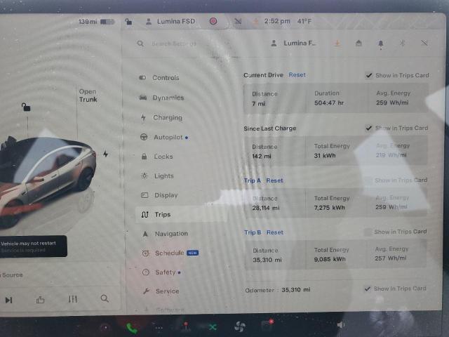 Photo 9 from auction – 2022 TESLA MODEL 3 with VIN 5YJ3E1EB7NF248687
