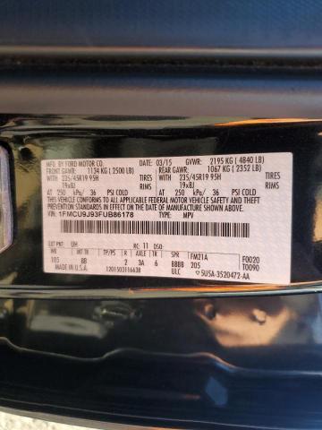 Photo 14 from auction – 2015 FORD ESCAPE TIT with VIN 1FMCU9J93FUB86178