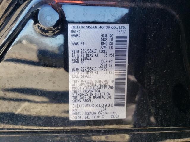 Photo 14 from auction – 2017 NISSAN ROGUE S with VIN 5N1AT2MT5HC810936