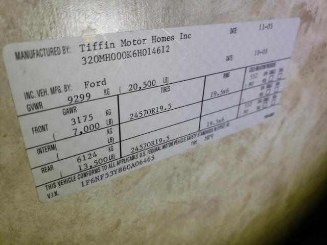 Photo 10 from auction – 2006 FORD F550 SUPER with VIN 1F6NF53Y860A06465