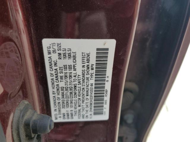 Photo 14 from auction – 2015 HONDA CR-V LX with VIN 2HKRM3H33FH555144