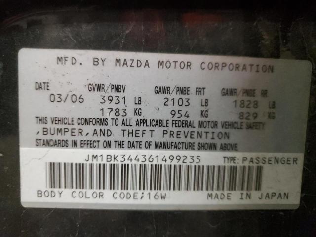 Photo 14 from auction – 2006 MAZDA 3 HATCHBAC with VIN JM1BK344361499235