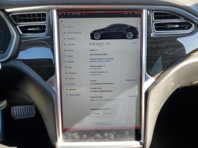 Photo 9 from auction – 2016 TESLA MODEL S with VIN 5YJSA1E14GF139251